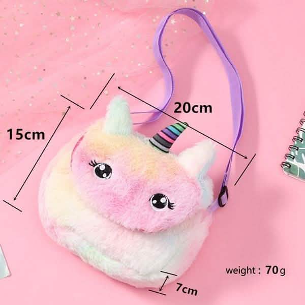 Rainbow Unicorn Plush Shoulder Bag Handbags & Wallets - Tophatter Daily Deals