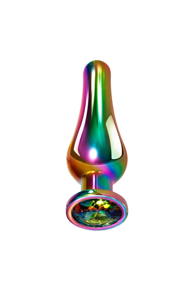 Evolved - Rainbow Metal Butt Plug - Medium Sex Toy - Tophatter Daily Deals