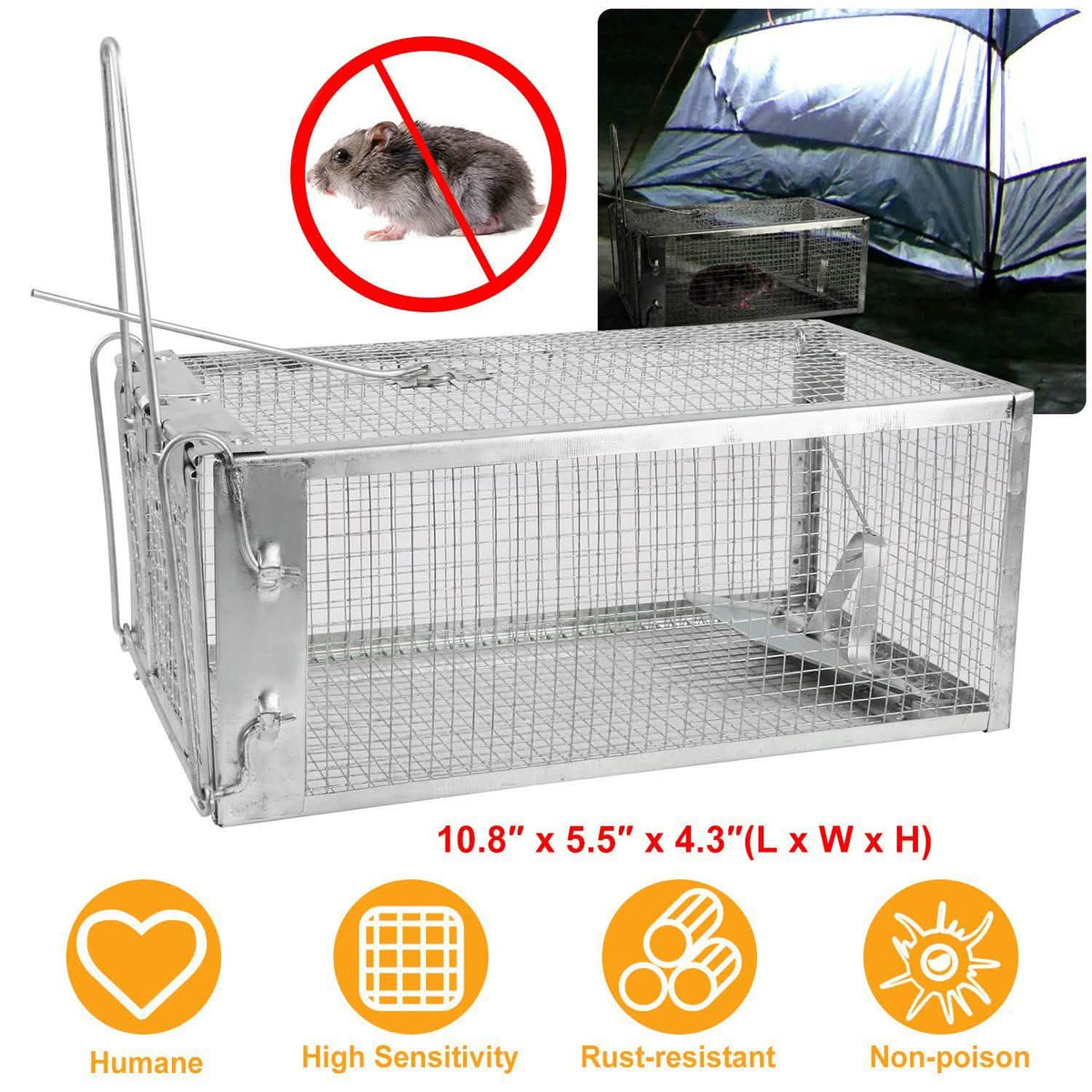 Rat Trap Cage Humane Live Rodent Pest Control - Tophatter Daily Deals