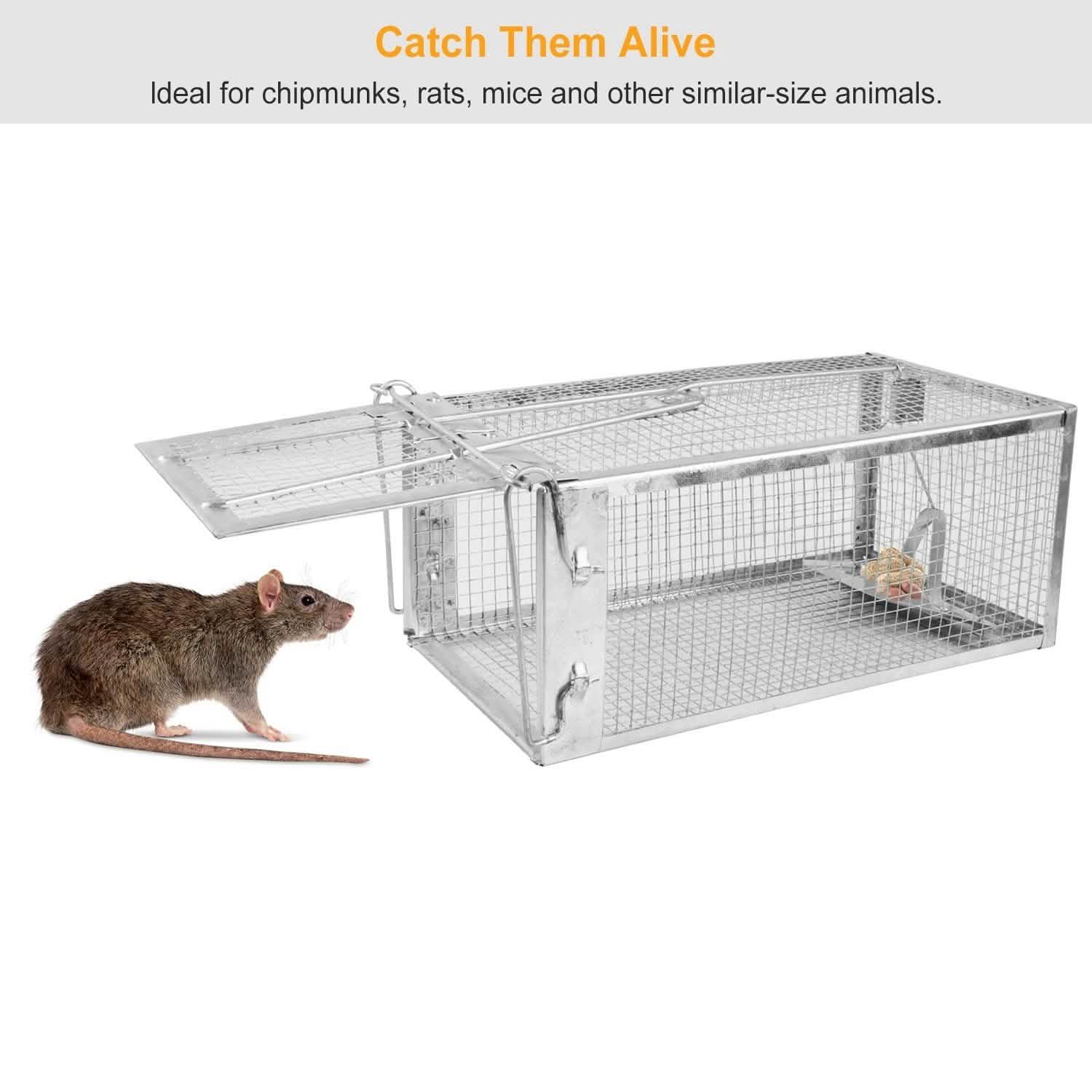 Rat Trap Cage Humane Live Rodent Pest Control - Tophatter Daily Deals