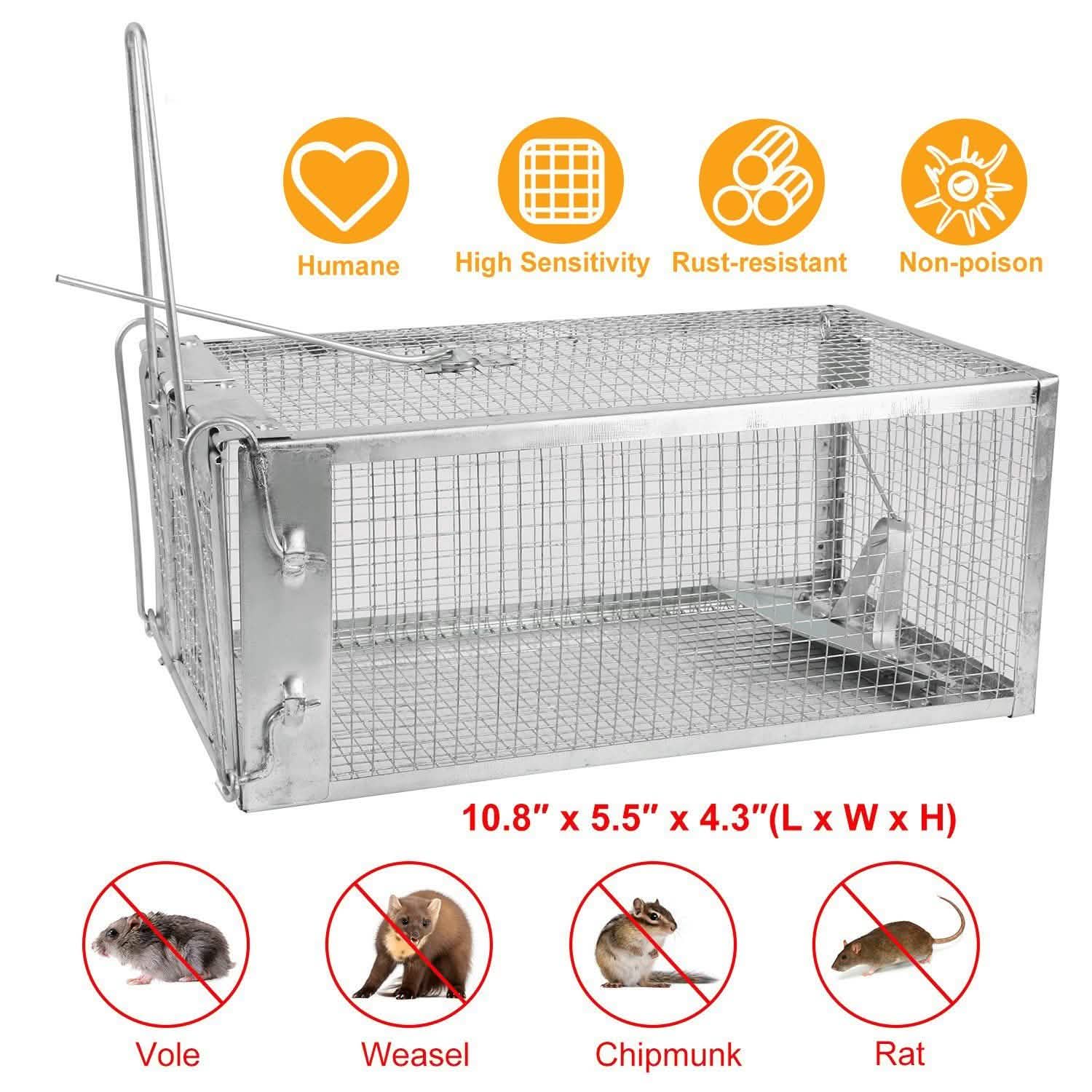 Rat Trap Cage Humane Live Rodent Pest Control - Tophatter Daily Deals