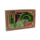 RAW 20th Anniversary Emerald Smoker's Kit Rolling Trays - Tophatter Daily Deals