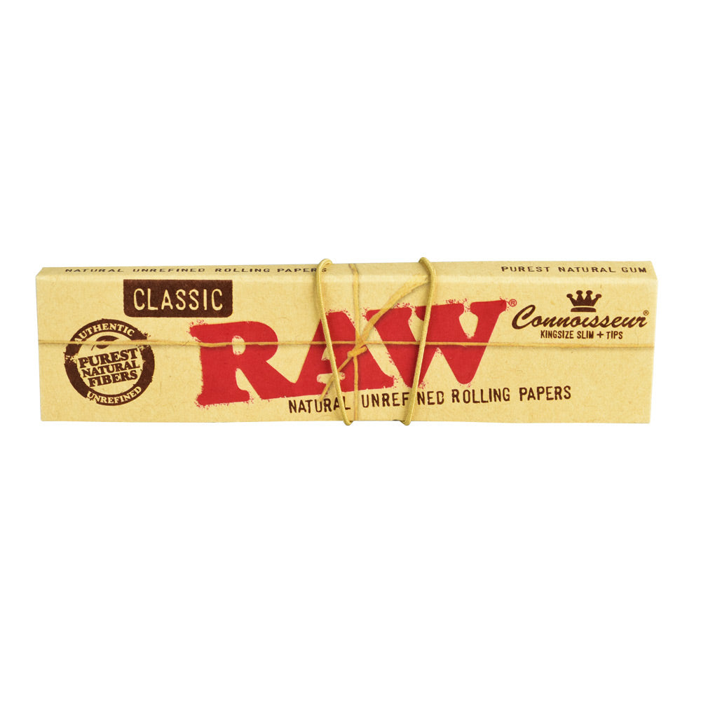RAW Connoisseur Rolling Papers w/ Tips Rolling Papers - Tophatter Daily Deals