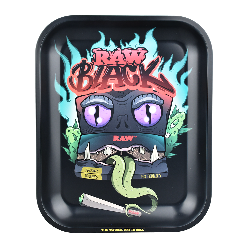 RAW Metal Rolling Tray | Paper Monster Rolling Trays - Tophatter Daily Deals
