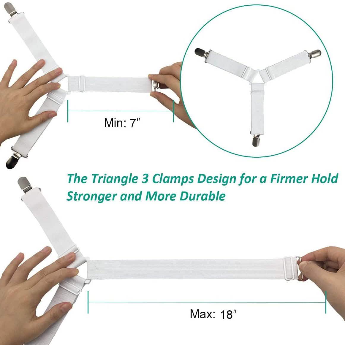 Raytour Non-Slip Bed Sheet Clip Bedding - Tophatter Daily Deals