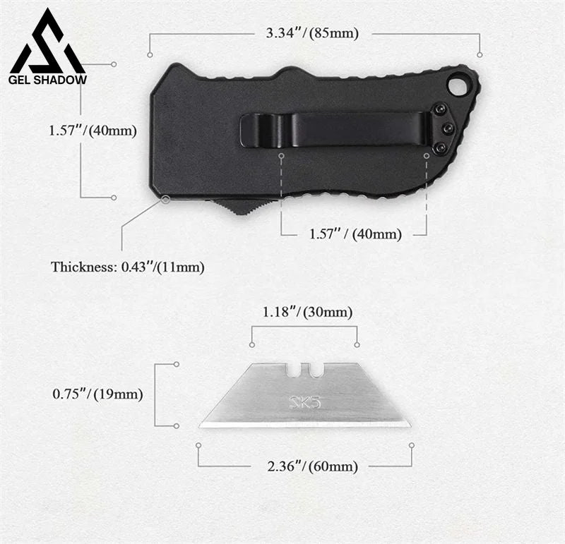 RAZOR C/F SK5 Art Knife EDC-GS136 Pocket Knives - Tophatter Daily Deals