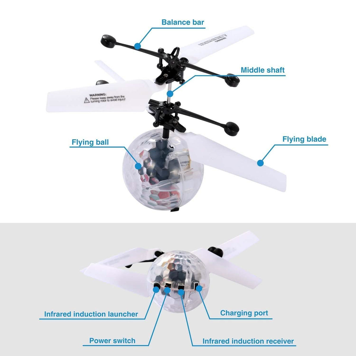 RC Flying Drone Elastic Infrared Toys & Games - Tophatter Daily Deals