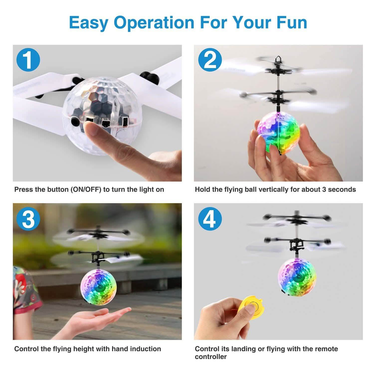 RC Flying Drone Elastic Infrared Toys & Games - Tophatter Daily Deals