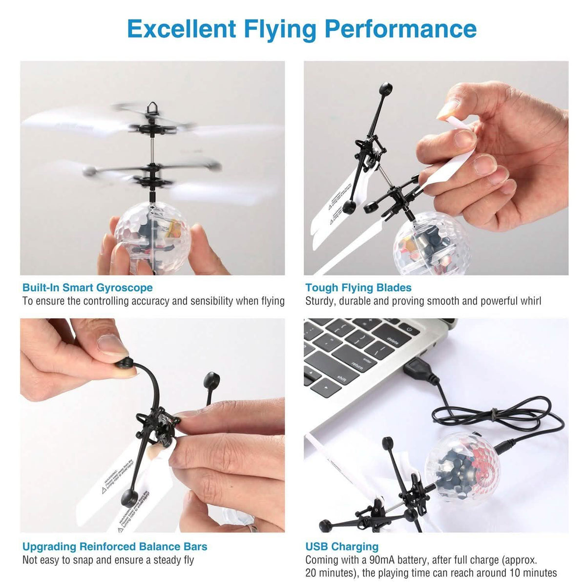 RC Flying Drone Elastic Infrared Toys & Games - Tophatter Daily Deals