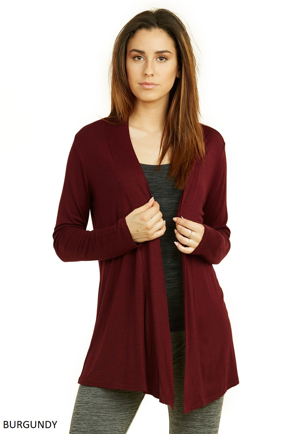 Women's Lightweight Open-Front Rayon Cardigan Women's Tops - Tophatter Daily Deals
