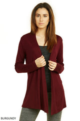 Women's Lightweight Open-Front Rayon Cardigan Women's Tops - Tophatter Daily Deals