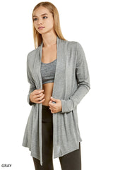 Women's Lightweight Open-Front Rayon Cardigan Women's Tops - Tophatter Daily Deals