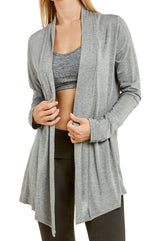 Women's Lightweight Open-Front Rayon Cardigan Women's Tops - Tophatter Daily Deals