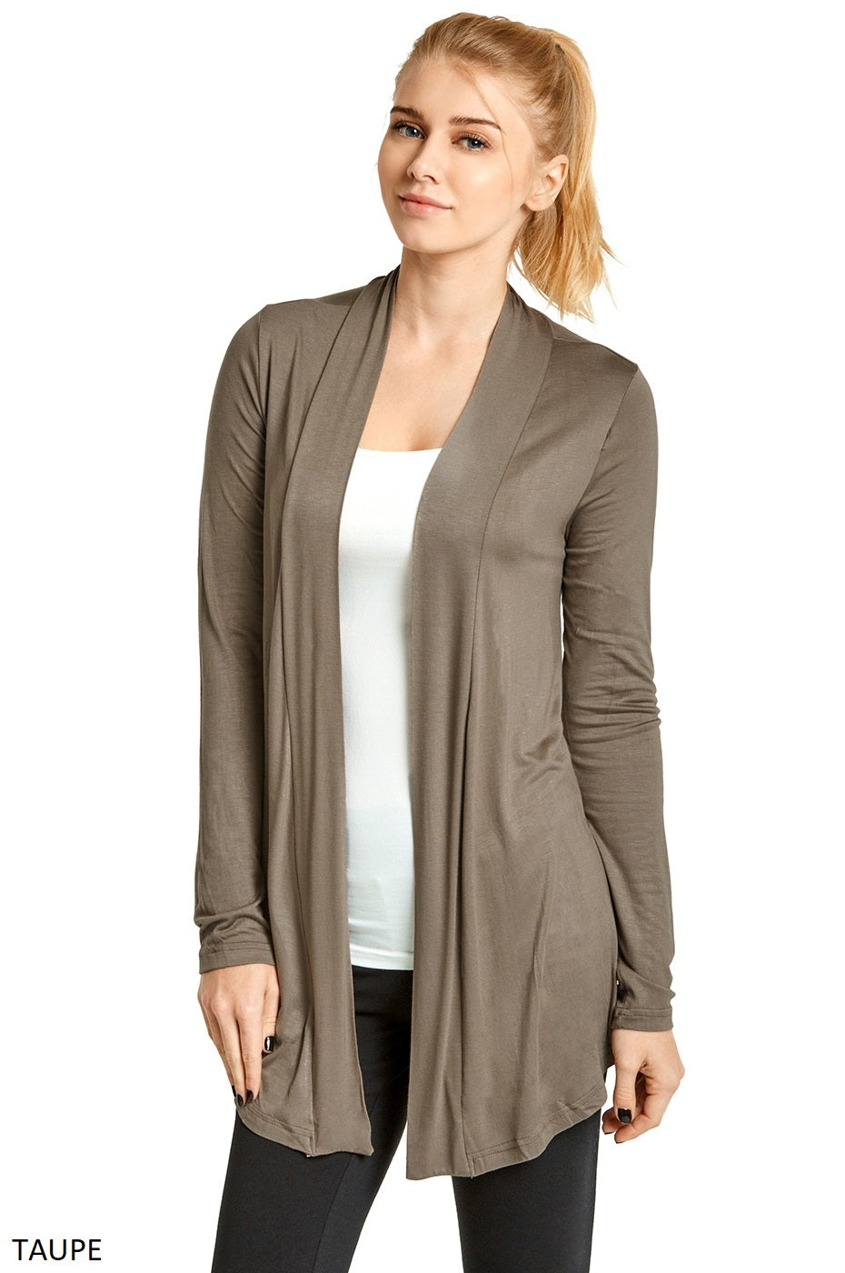 Women's Lightweight Open-Front Rayon Cardigan Women's Tops - Tophatter Daily Deals