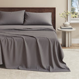 Viscose from Bamboo & Cotton Blend Jersey Knit Sheets Charcoal Bedding - Tophatter Daily Deals