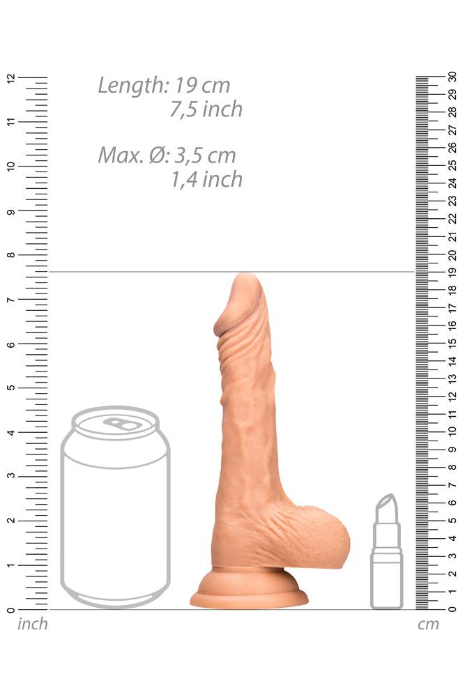 Shots Toys - RealRock Skin - Realistic Dildo with Balls - 7 Inch Sex Toy - Tophatter Daily Deals