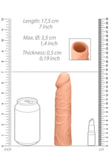 Shots Toys - RealRock Skin - Realistic Penis Extender - 7 Inches Sex Toy - Tophatter Daily Deals