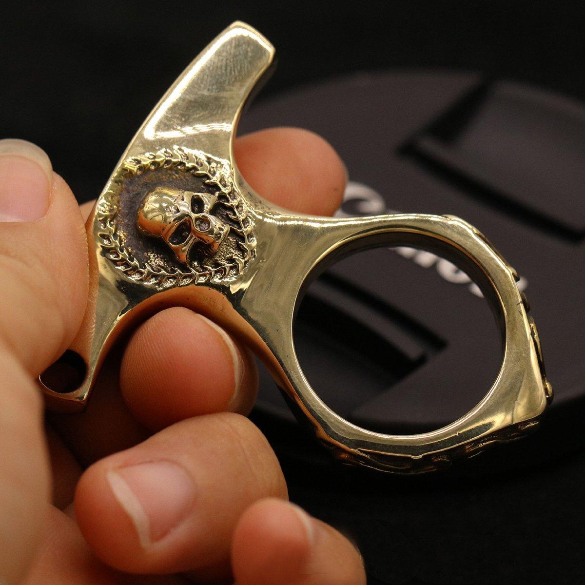 Real Brass Knuckles Keychain Brass Knuckles - Tophatter Daily Deals