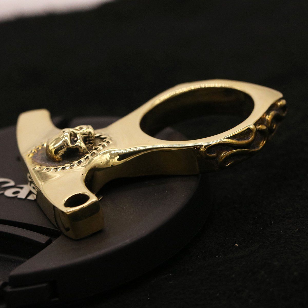 Real Brass Knuckles Keychain Brass Knuckles - Tophatter Daily Deals