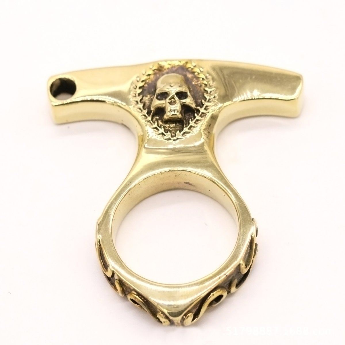 Real Brass Knuckles Keychain Brass Knuckles - Tophatter Daily Deals