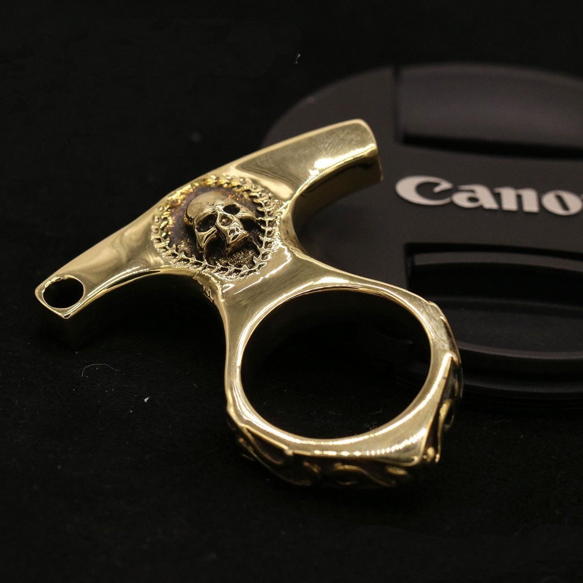 Real Brass Knuckles Keychain Brass Knuckles - Tophatter Daily Deals