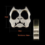 15mm Ultra-Thick Bulldog Real Brass Knuckles Self Defense Brass Knuckles - Tophatter Daily Deals
