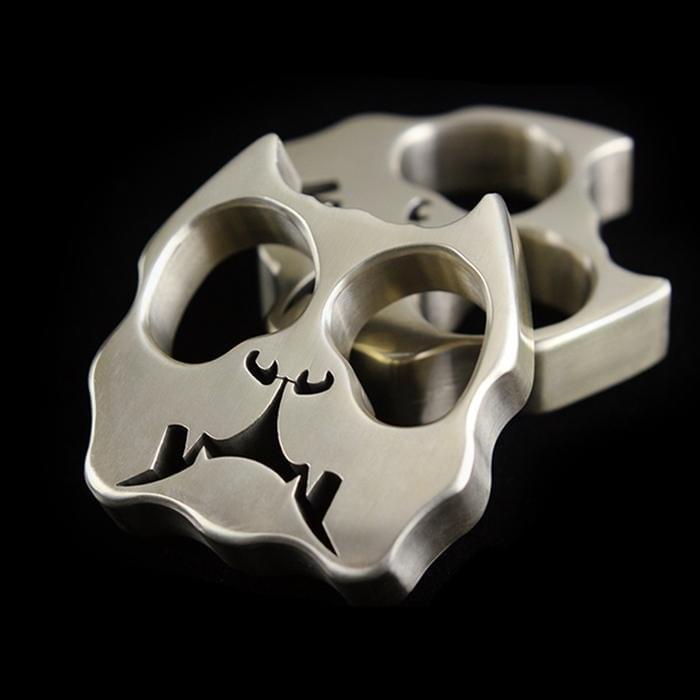 15mm Ultra-Thick Bulldog Real Brass Knuckles Self Defense Brass Knuckles - Tophatter Daily Deals