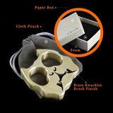 15mm Ultra-Thick Bulldog Real Brass Knuckles Self Defense Brass Knuckles - Tophatter Daily Deals