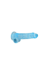 Shots Toys - RealRock - 8" Crystal Clear Dildo with Balls - Assorted Colors Sex Toy - Tophatter Daily Deals