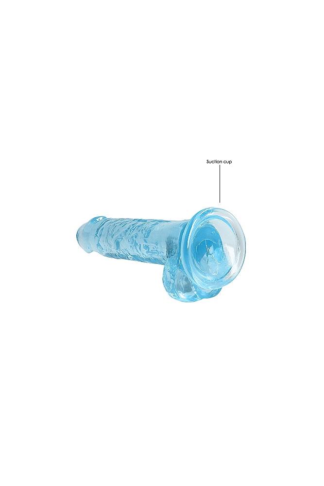 Shots Toys - RealRock - 7" Crystal Clear Dildo with Balls - Assorted Colors Sex Toy - Tophatter Daily Deals