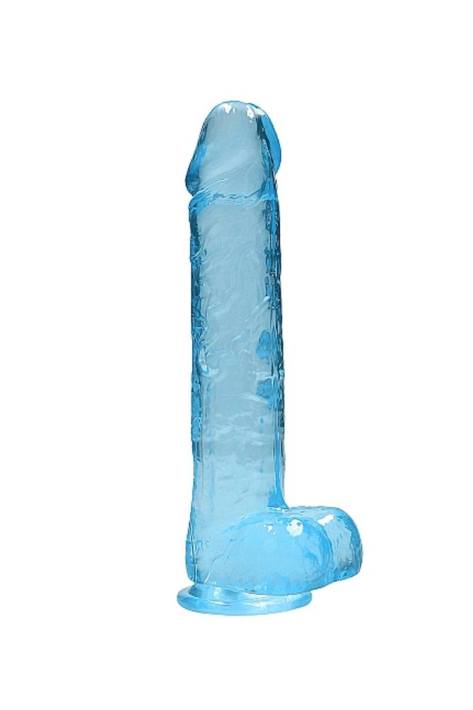 Shots Toys - RealRock - 9" Crystal Clear Dildo - Blue Sex Toy - Tophatter Daily Deals