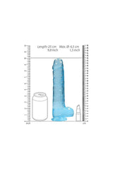 Shots Toys - RealRock - 9" Crystal Clear Dildo - Blue Sex Toy - Tophatter Daily Deals
