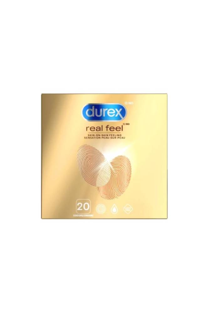 Durex - Real Feel Non-Latex Condoms - 20 Pack - Tophatter Daily Deals