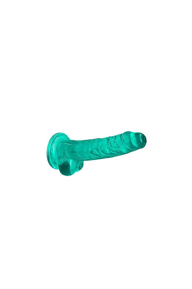 Shots Toys - RealRock - 7" Crystal Clear Dildo with Balls - Assorted Colors Sex Toy - Tophatter Daily Deals