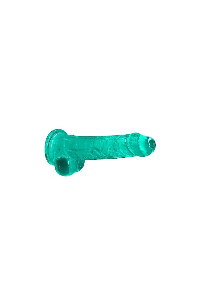 Shots Toys - RealRock - 8" Crystal Clear Dildo with Balls - Assorted Colors Sex Toy - Tophatter Daily Deals