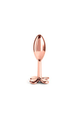 NS Novelties - Rear Assets - Clover Aluminum Butt Plug - Rose Gold Sex Toy - Tophatter Daily Deals