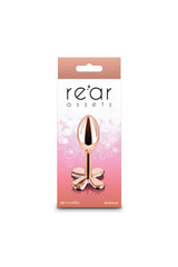 NS Novelties - Rear Assets - Clover Aluminum Butt Plug - Rose Gold Sex Toy - Tophatter Daily Deals
