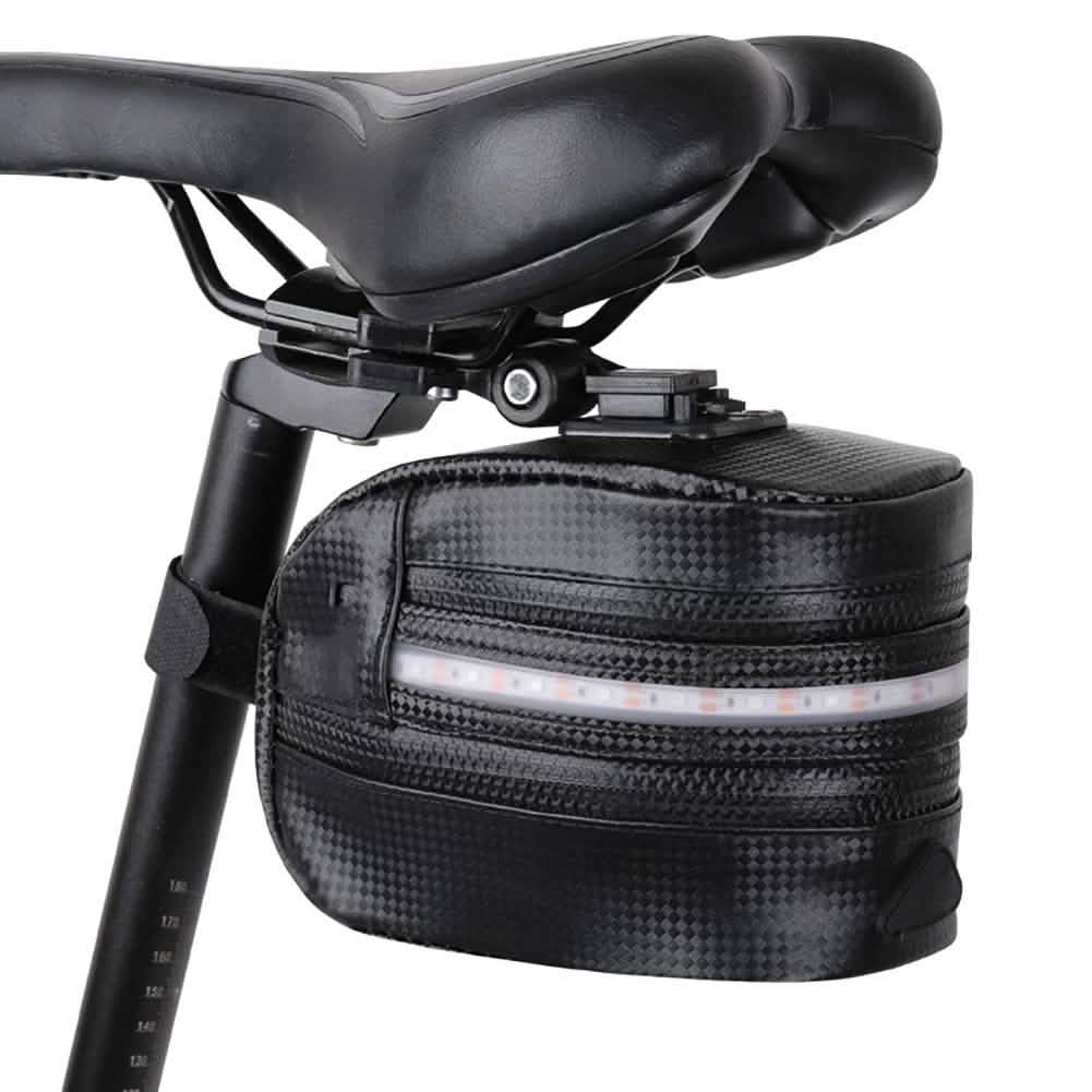 Rear Bike Saddle Bag with LED Light Outdoor Recreation - Tophatter Daily Deals