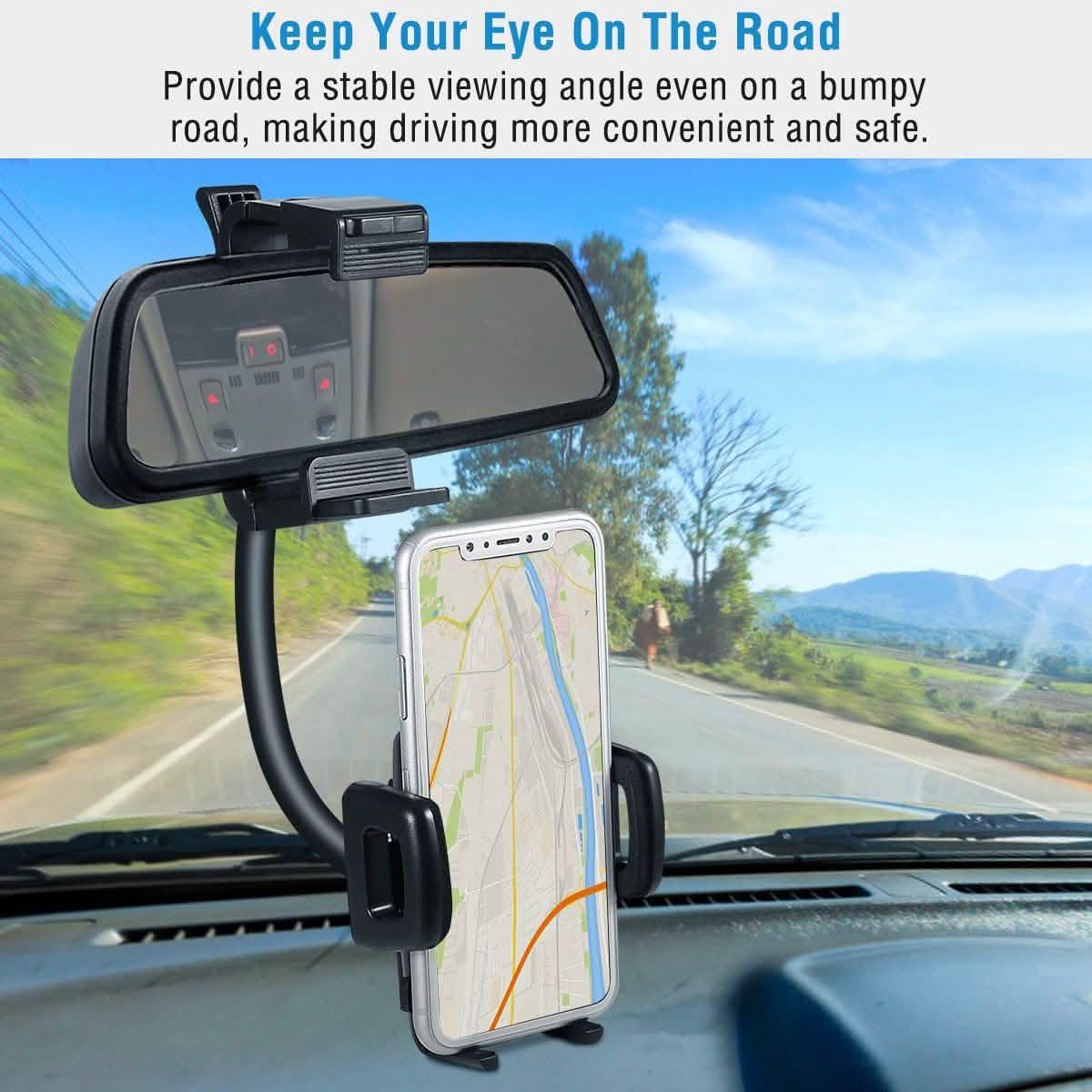 Rear View Mirror Car Mount Holder Automotive - Tophatter Daily Deals