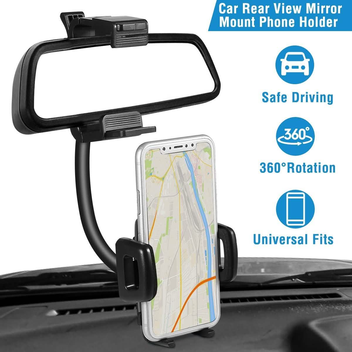 Rear View Mirror Car Mount Holder Automotive - Tophatter Daily Deals