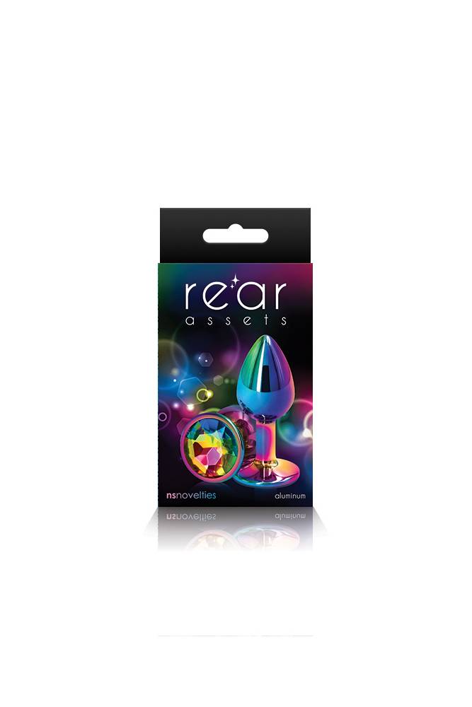 NS Novelties - Rear Assets - Small Aluminum Butt Plug - Multicolour/Rainbow Sex Toy - Tophatter Daily Deals