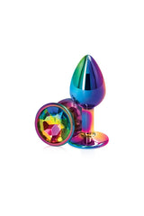 NS Novelties - Rear Assets - Small Aluminum Butt Plug - Multicolour/Rainbow Sex Toy - Tophatter Daily Deals