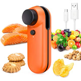 Rechargeable 2-in-1 Bag Mini Heat Sealer Orange Kitchen Tools & Gadgets - Tophatter Daily Deals
