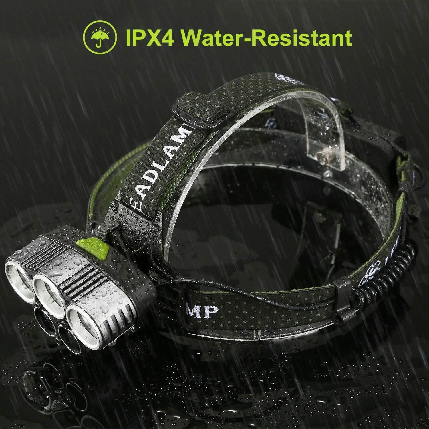 Rechargeable 6 Modes Headlamp 20000 Lumen Outdoor Recreation - Tophatter Daily Deals