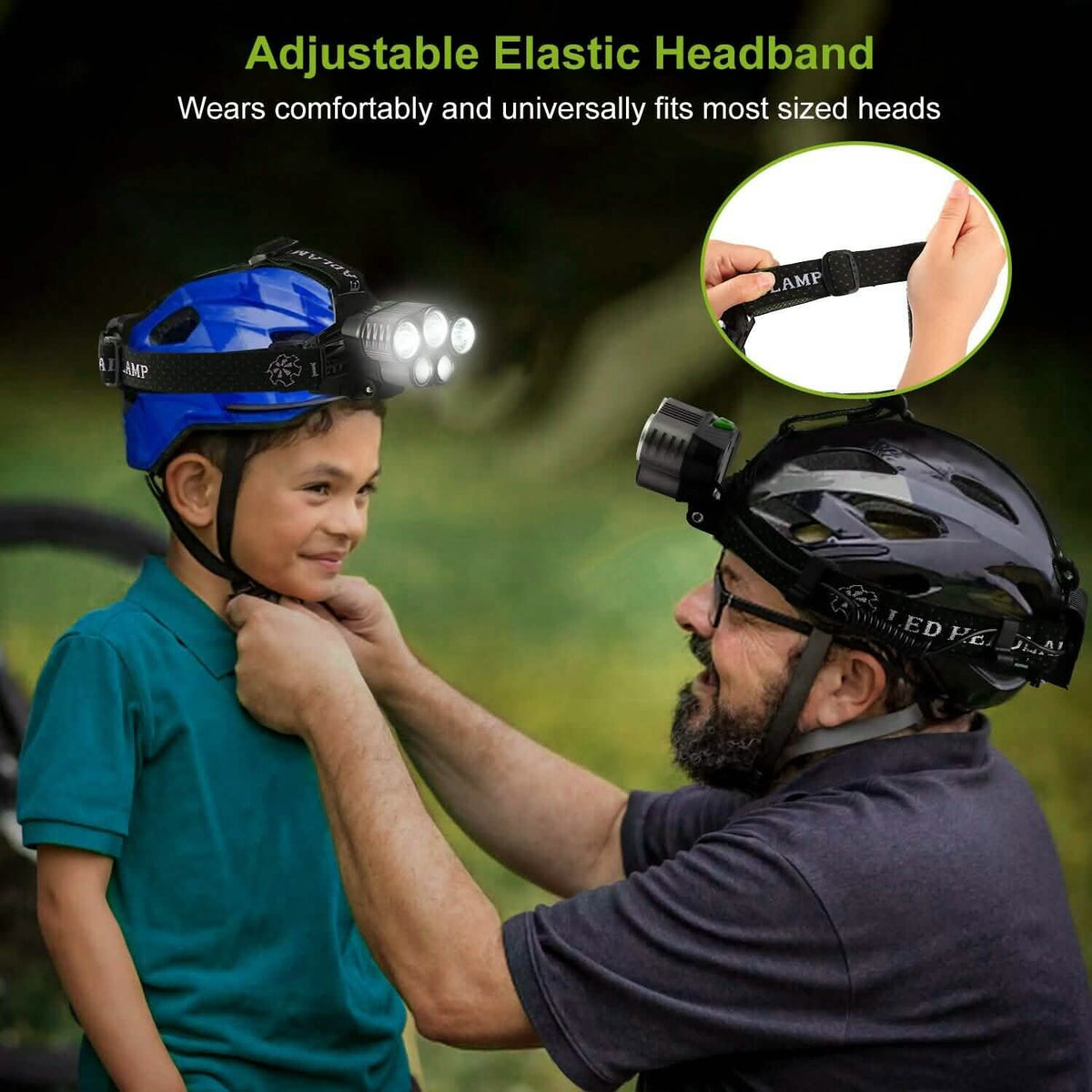 Rechargeable 6 Modes Headlamp 20000 Lumen Outdoor Recreation - Tophatter Daily Deals