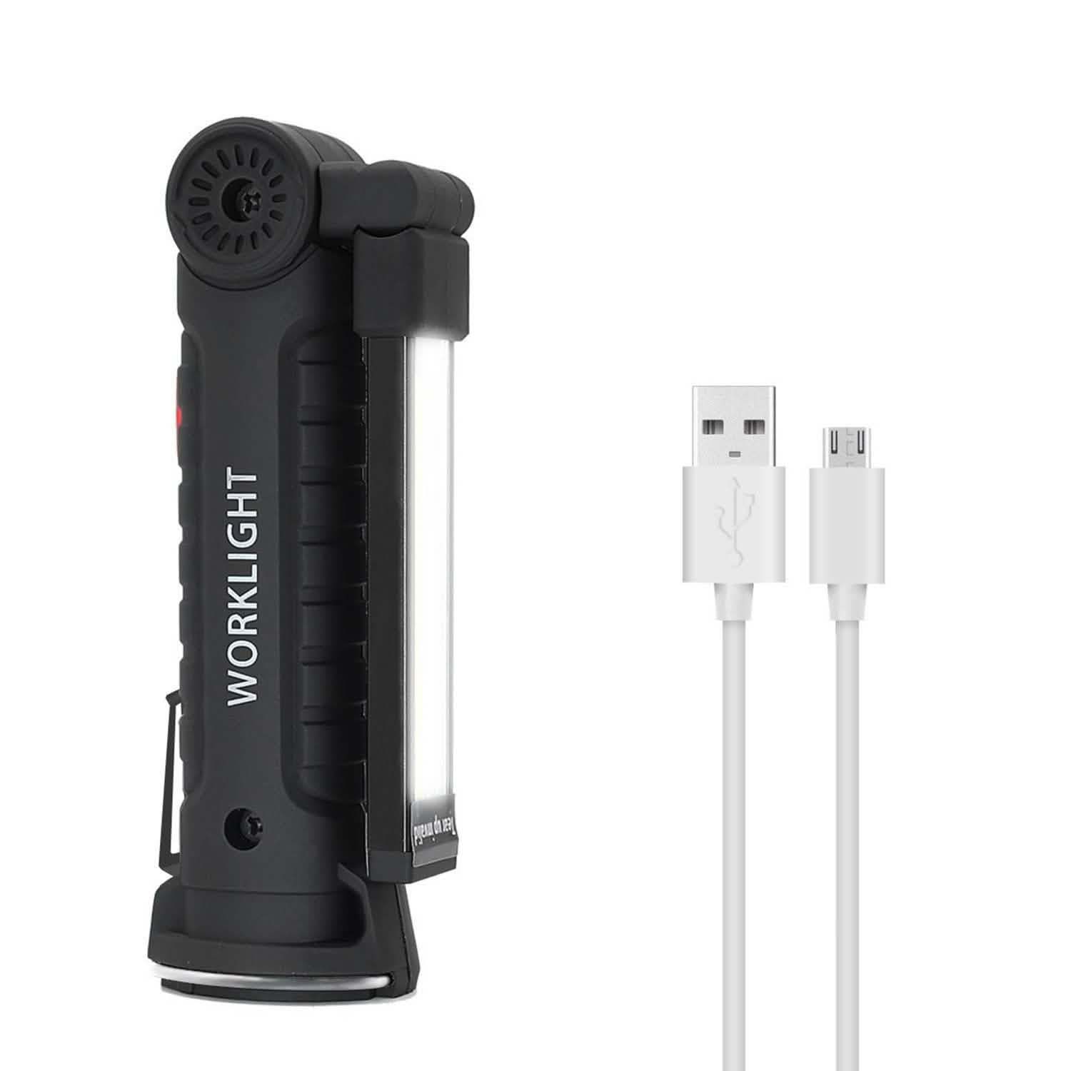 Rechargeable COB LED Slim Work Folding Light Outdoor Recreation - Tophatter Daily Deals