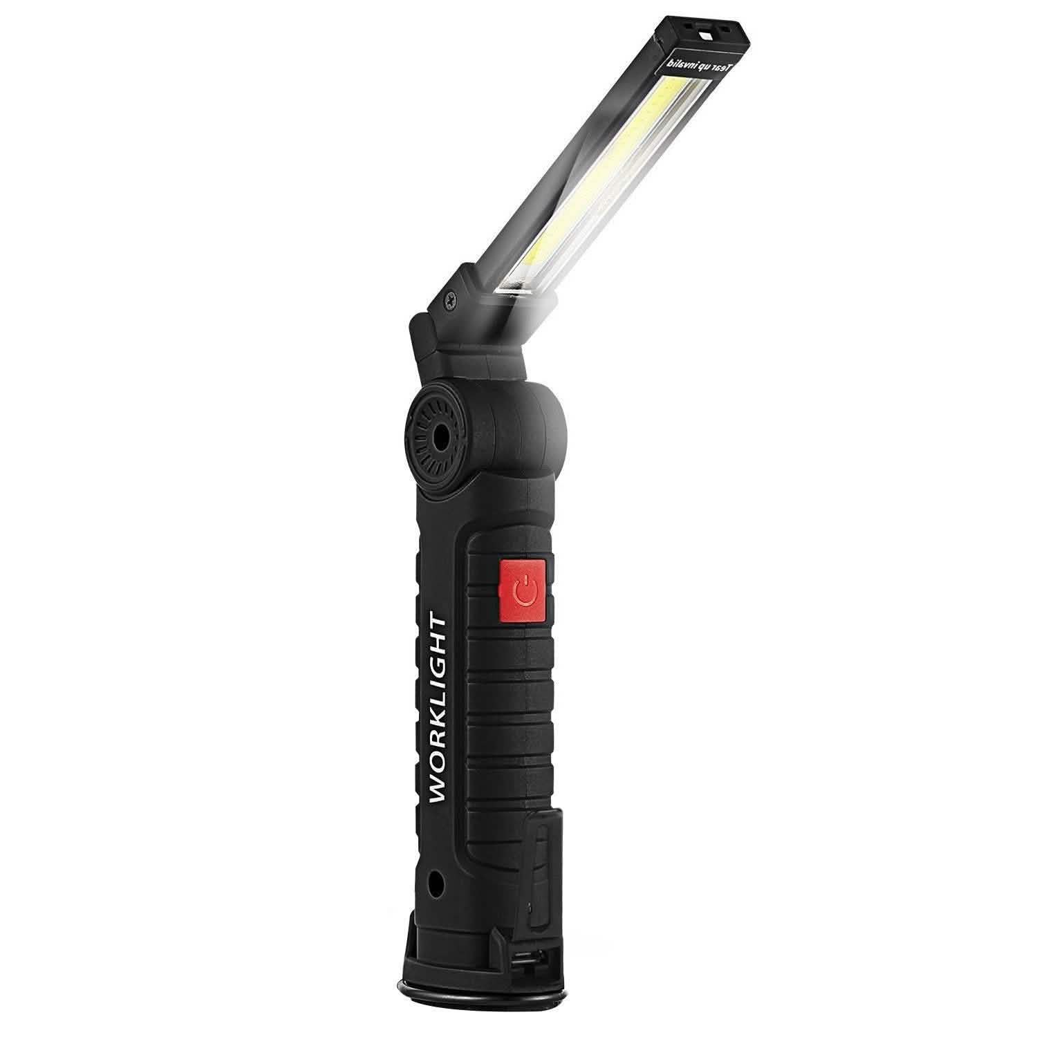 Rechargeable COB LED Slim Work Folding Light Outdoor Recreation - Tophatter Daily Deals