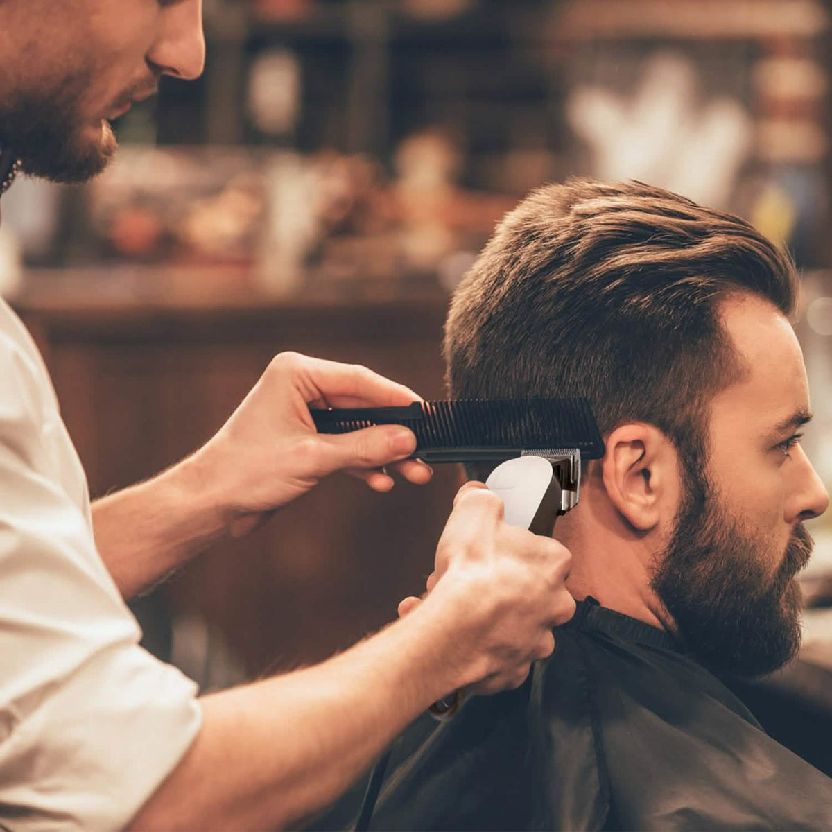 Rechargeable Cordless Hair Clipper Men's Grooming - Tophatter Daily Deals