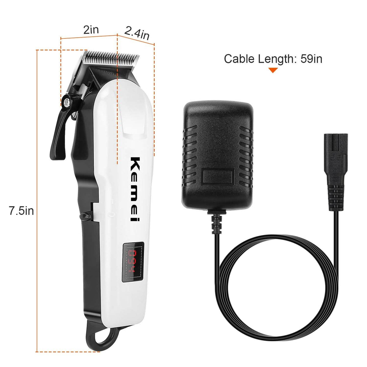 Rechargeable Cordless Hair Clipper Men's Grooming - Tophatter Daily Deals