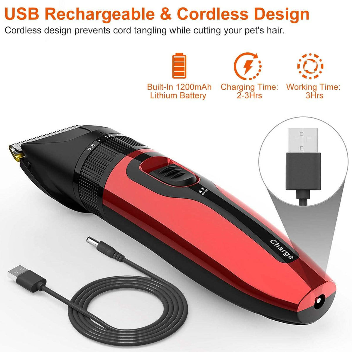 Rechargeable Cordless Pet Grooming Kit Pet Supplies - Tophatter Daily Deals